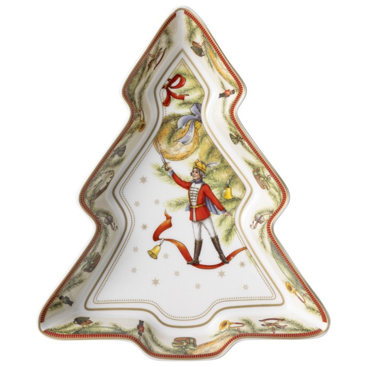 Блюдо lefard "щелкунчик" в форме елки 25*21*4 см, разноцветный (85-1924-11) 