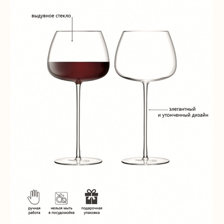 Набор бокалов для красного вина wine culture, 590 мл, 2 шт. (59710)