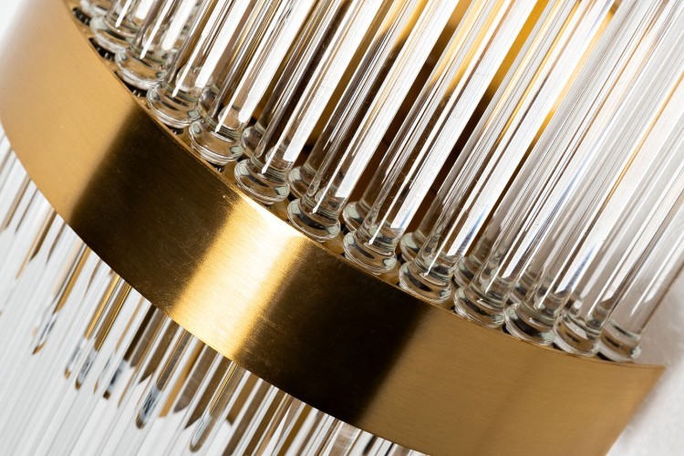 Бра латунь, стекло прозр. 20*11*h.54см (TT-00005232)