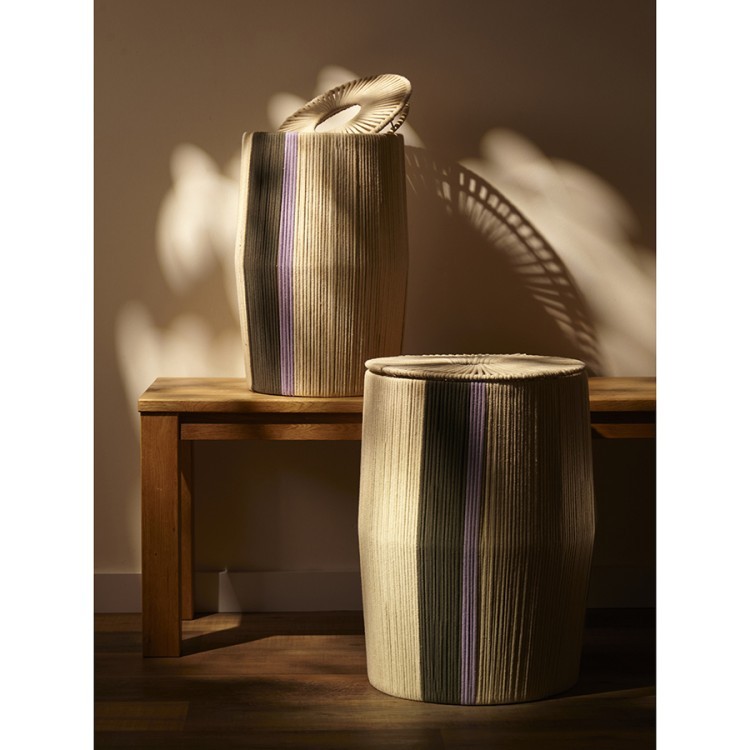 Корзина плетеная conga grey из коллекции ethnic, размер l (77208)