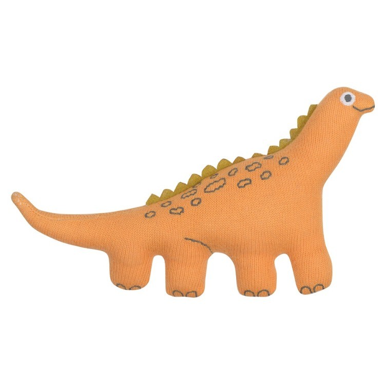 Погремушка из хлопка Динозавр toto из коллекции tiny world 14х8 см (69615)