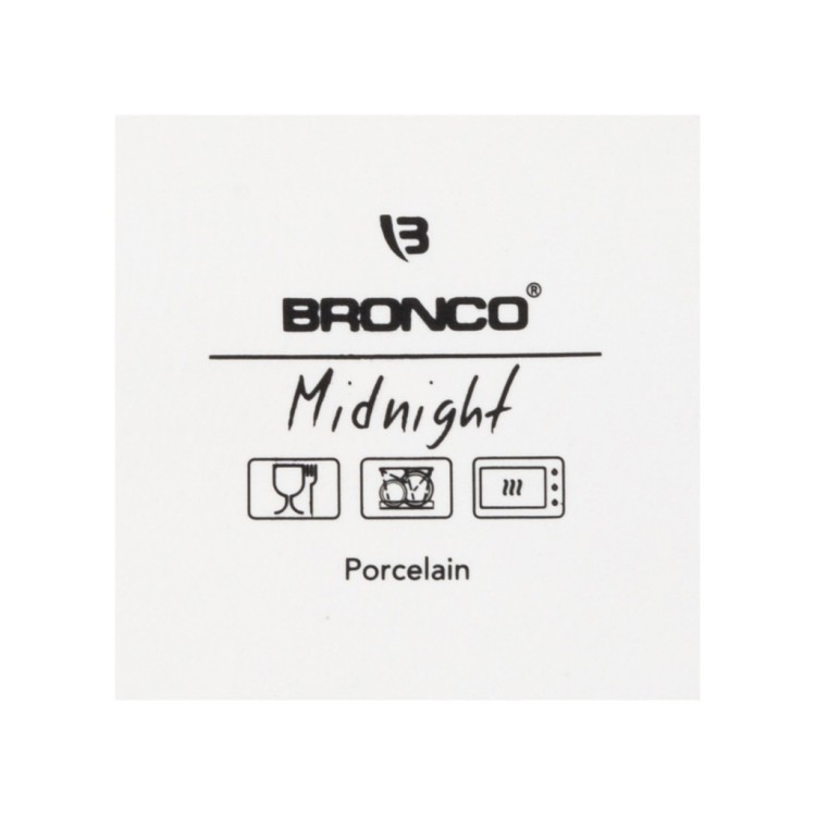 Блюдо прямоугольное с ручками bronco "midnight" 33,5*16,5*7 см Bronco (62-127)