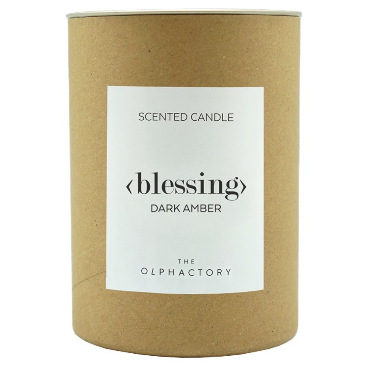 Свеча ароматическая the olphactory, blessing, dark amber, 40 ч (75486)