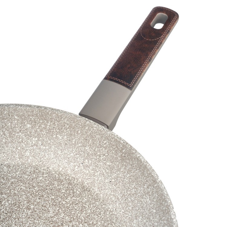 Сковорода с антипригарным покрытием pfluon marble, 28*5,2 см Agness (902-113) Сковорода с антипригарным покрытием pfluon marble, 28*5,2 см Agness (902-113)