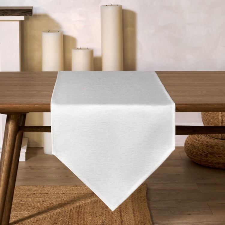 Дорожка на стол 45х220 cm  "феерия. серебро", цвет: белый, tm lefard, полиэстер 100% Lefard (986-004-31)