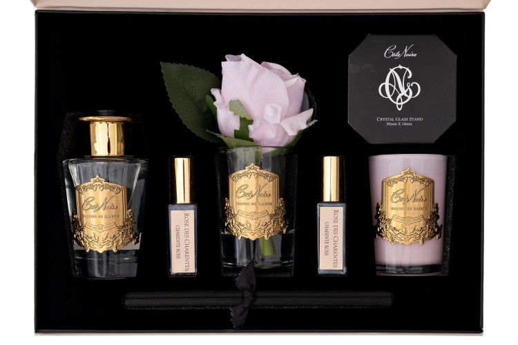 Набор подарочный Charente rose - диффузор 90мл, роза искусств., спрей 2*5мл, свеча 75гр (TT-00016000)