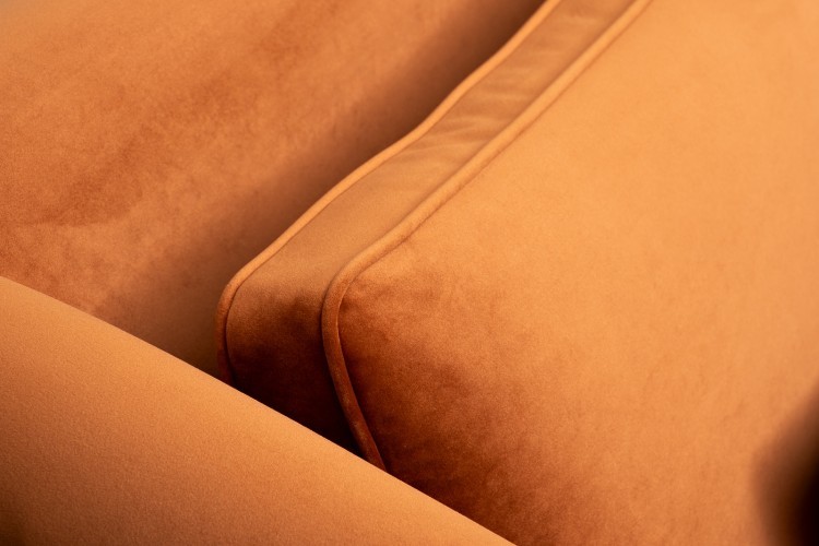 Диван Trevi 230М(К) трехм раскл с кантом оранж Pad32+Lattice ORANG 232*103*88см (TT-00016896)