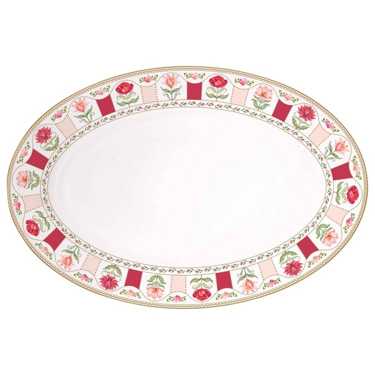 Блюдо овальное flowery, 35х23,5 см (80321)