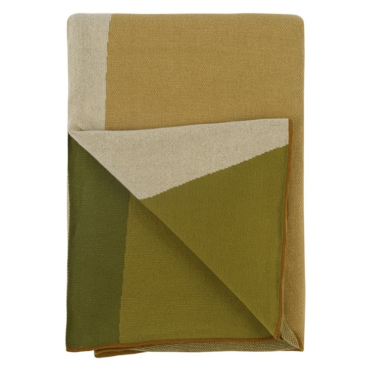 Плед из хлопка с рисунком rice plantation из коллекции terra, 130х180 см (74543)