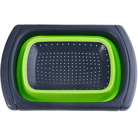 Дуршлаг с выдвиж. ручками, ЗЕЛЕН.MB (31488-1)