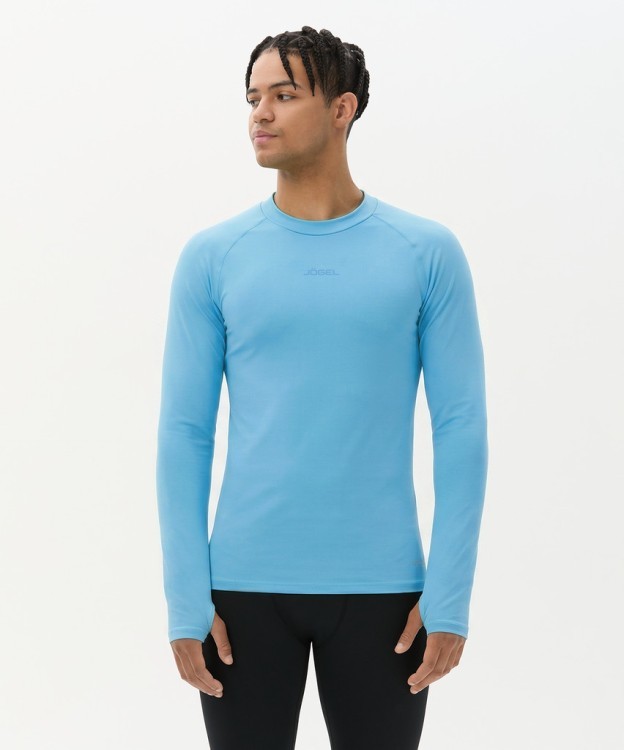 Джемпер компрессионный утепленный JOGEL CAMP PerFormDRY Baselayer Top Warm, голубой (2124804)