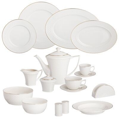 Сервиз чайно-столовый lefard "диаманд голд" на 12 пер. 101 пр. Lefard (359-323)