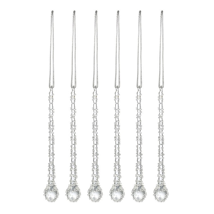 Набор ёлочных украшений icy sparkles из коллекции new year essential, 6 шт. (78275) Набор ёлочных украшений icy sparkles из коллекции new year essential, 6 шт. (78275)