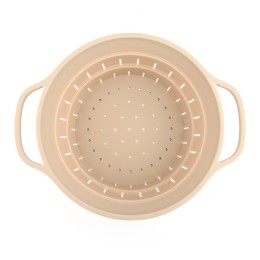 Дуршлаг складной силиконовый smart helper, D25,5 см, карамель (80461)
