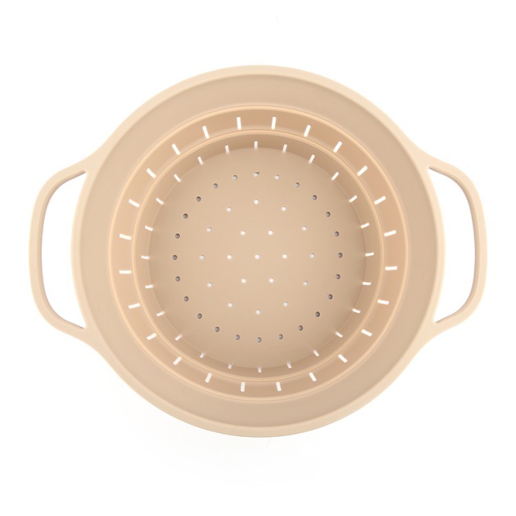 Дуршлаг складной силиконовый smart helper, D25,5 см, карамель (80461)