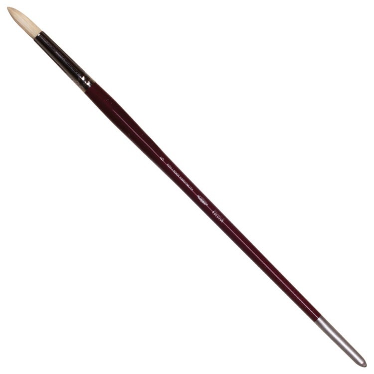 Кисть художественная KOH-I-NOOR щетина, круглая, №6, длинная ручка 9935006014BL (69345)