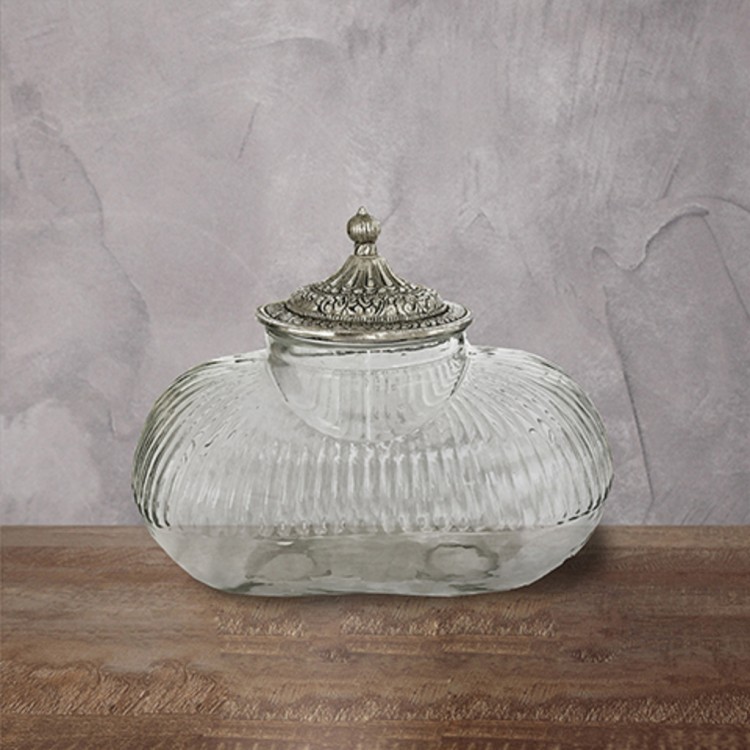 Емкость с крышкой Ksa/5487, стекло, металл, clear, ROOMERS TABLEWARE Емкость с крышкой Ksa/5487, стекло, металл, clear, ROOMERS TABLEWARE