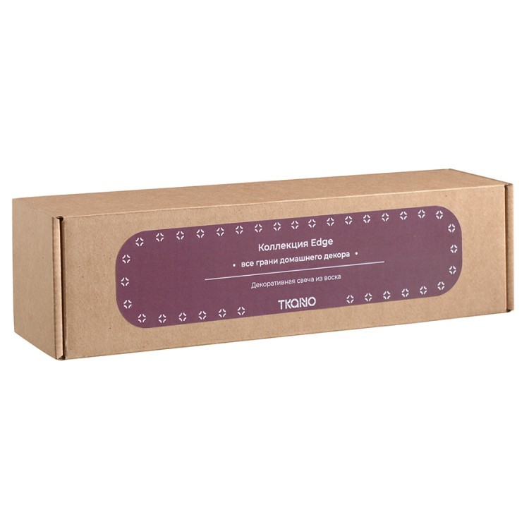 Свеча декоративная бордового цвета из коллекции edge, 25,5см (73754)