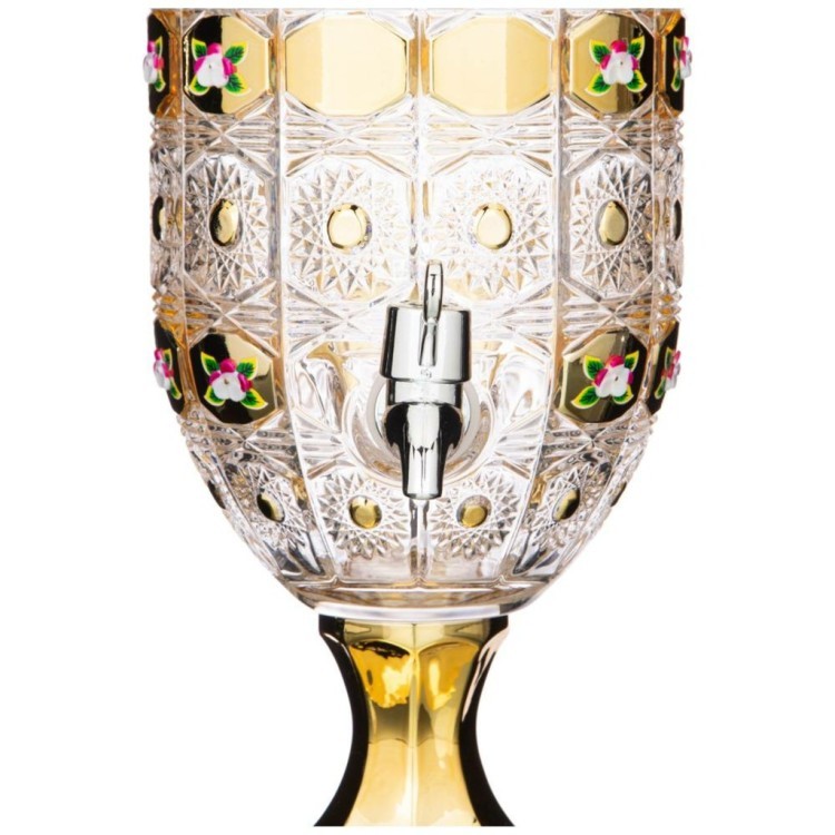 Диспенсер для напитков "лимонадница lefard gold glass" 2,6 л. 16*16 см. высота=44,5 см. Lefard (195-172)
