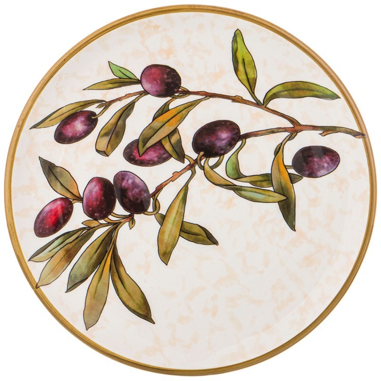 Тарелка закусочная cuore "olives" 23см без упаковки LCS (682-133)