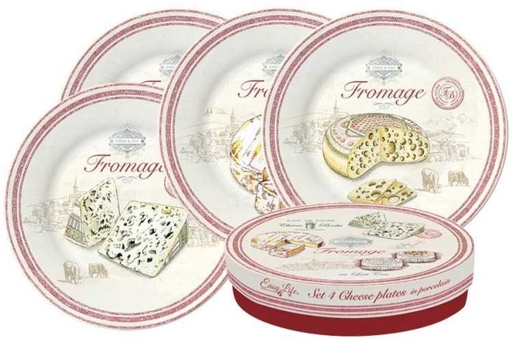 Набор закусочных тарелок Fromage, 19 см, 4 шт - EL-0463/FRMA Easy Life