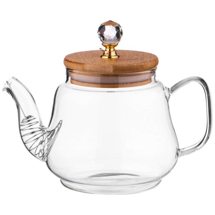 Набор чайников agness "kristall" 630/1500 мл цвет:прозрачный Agness (889-149)