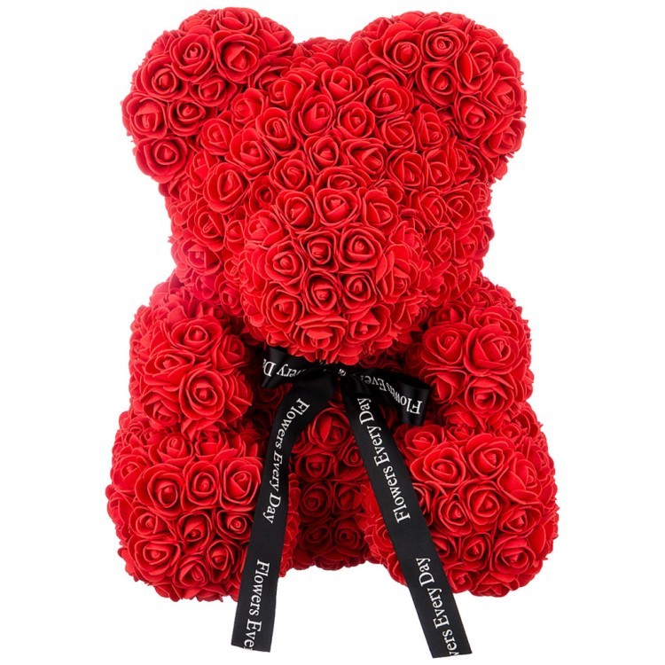 Декоративное изделие"медвежонок из роз" 25 см Huajing Plastic (192-501)