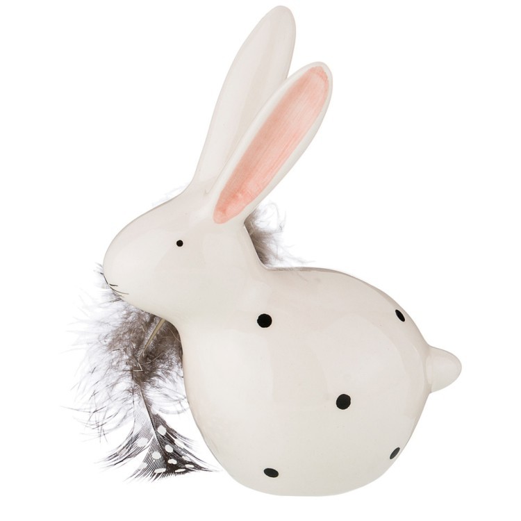 Фигурка "кролик перышко" 11,6*7*16 см без упаковки Lefard (491-105)