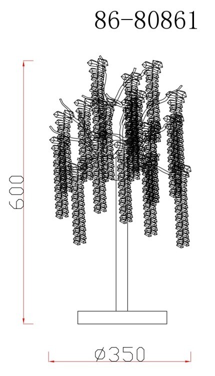 Лампа настольная 35*h60 см, металл цвет золото (TT-00012895)