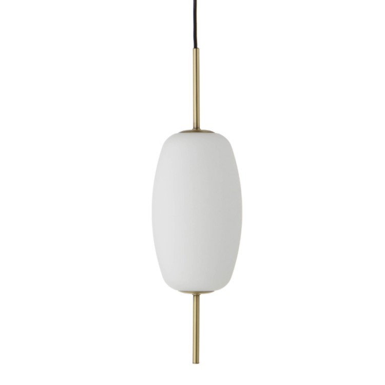 Лампа подвесная silk, 55хD16 см, белое опаловое стекло (68013)