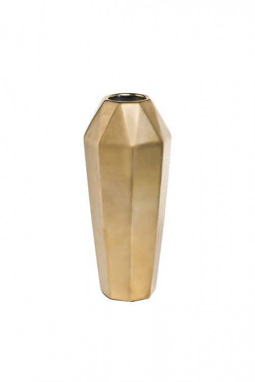 Ваза керамическая цвет золотой d12*29см (TT-00002796)