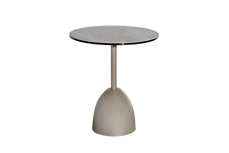 Стол журнальный, керамика Август Серый (Augustus Gray) d48*55см (TT-00015703)