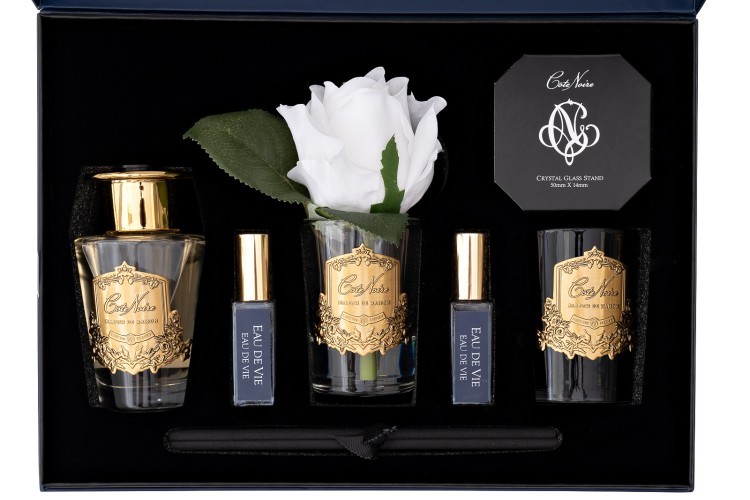 Набор подарочный Eau de vie - диффузор 90мл, роза искусств., спрей 2*5мл, свеча75гр (TT-00016001)