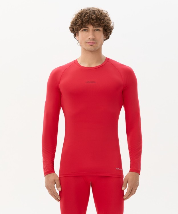 Футболка компрессионная с длинным рукавом JOGEL CAMP PerFormDRY Baselayer LS Tee, красный (2126280)
