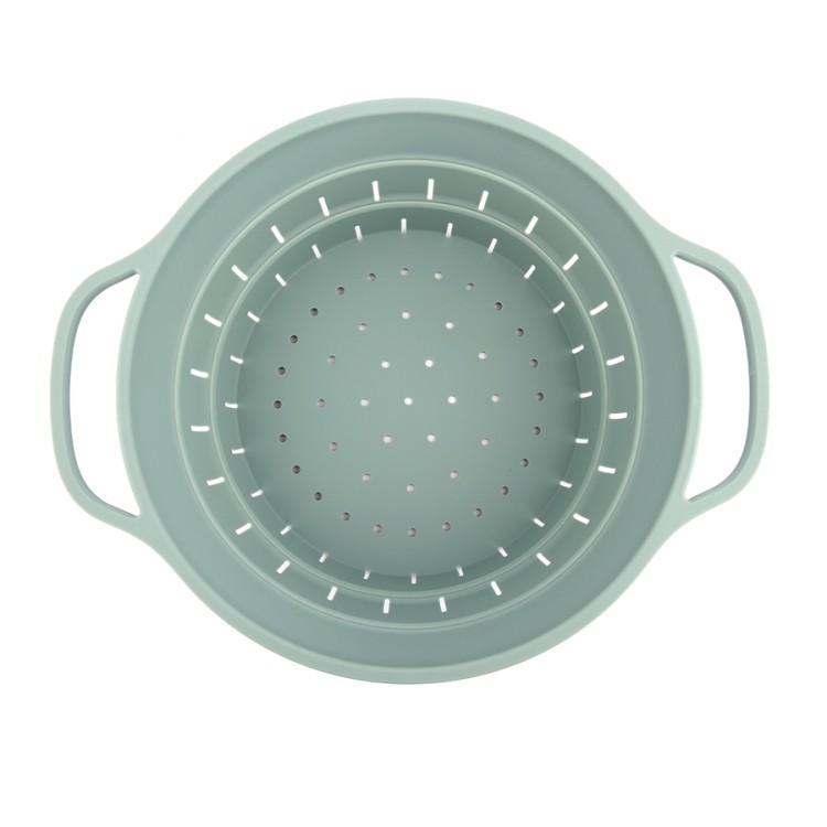 Дуршлаг складной силиконовый smart helper, D25,5 см, шалфей (80462)