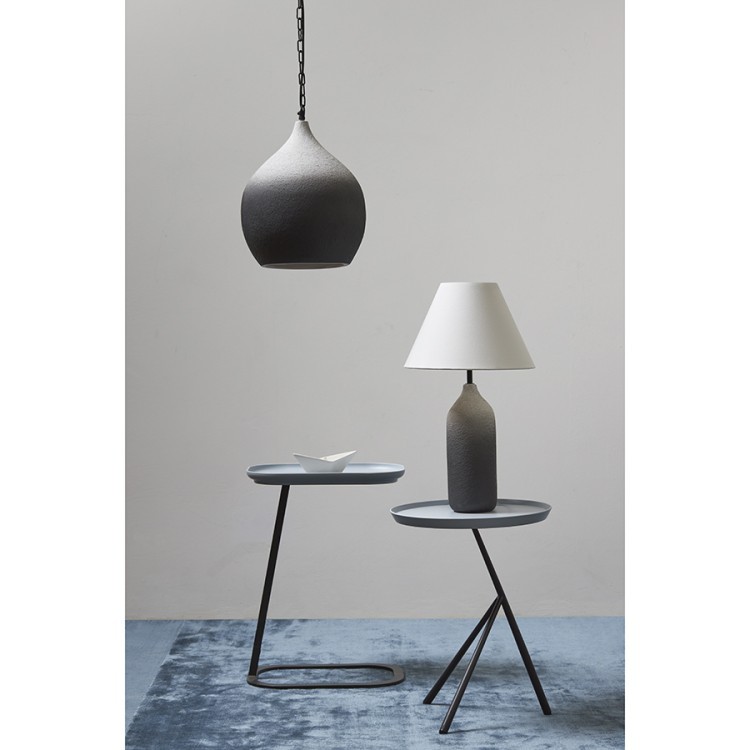 Столик приставной sustainable collection, D38 см, серо-голубой/черный (76073) Столик приставной sustainable collection, D38 см, серо-голубой/черный (76073)