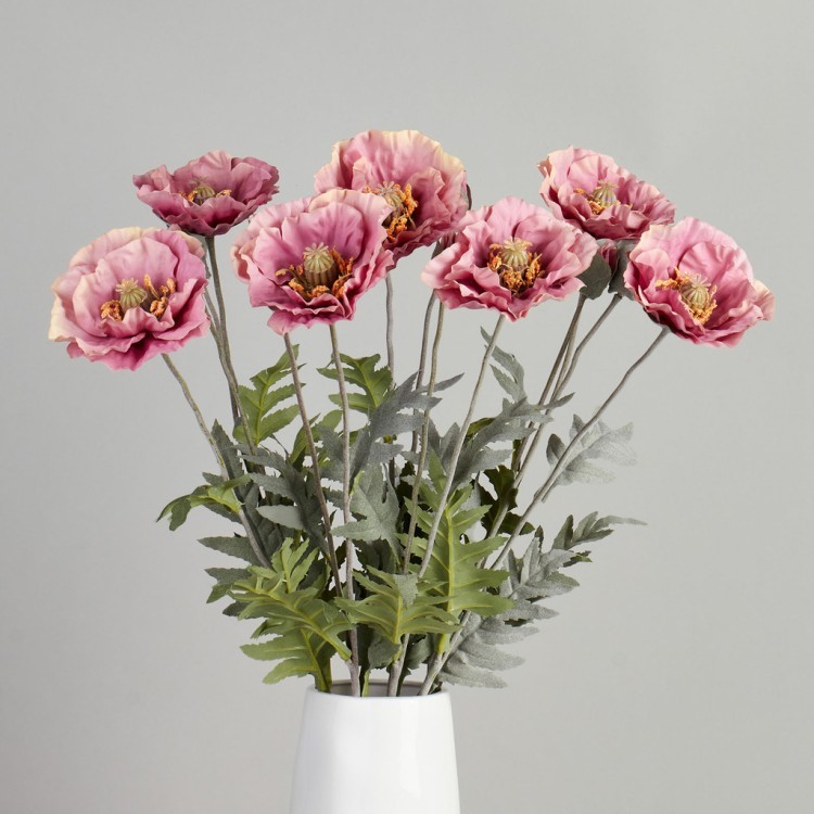 Цветок искусственный "мак" высота=72см. Lefard (287-571)