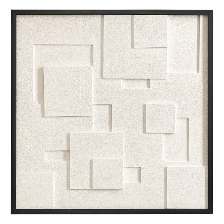 Панно декоративное с эффектом 3d minimalism square, с черной рамой, 60х60 см (76495) Панно декоративное с эффектом 3d minimalism square, с черной рамой, 60х60 см (76495)