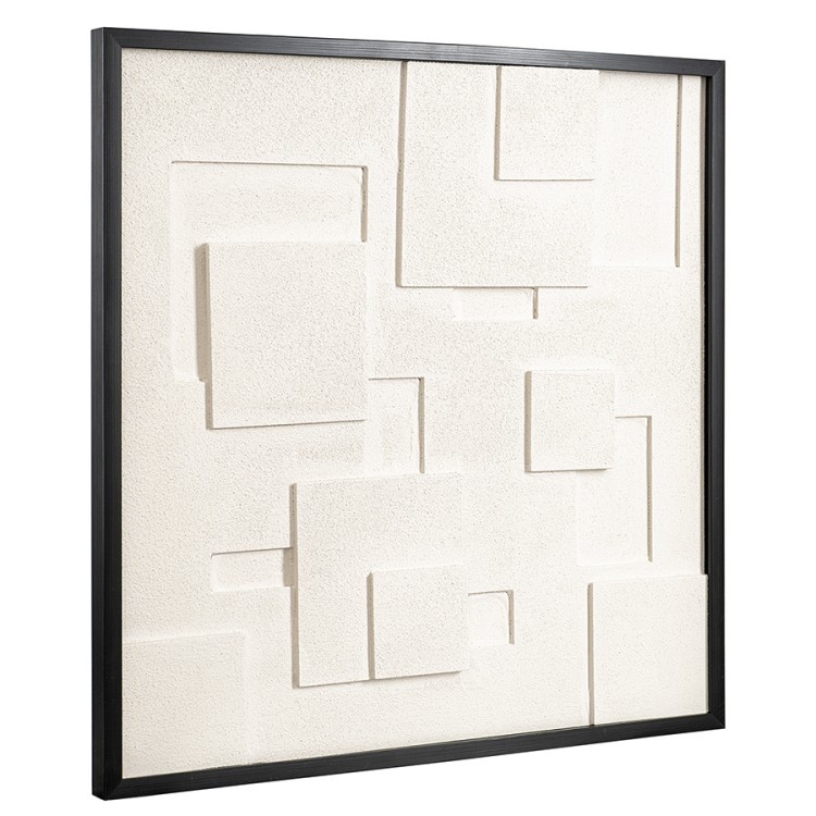 Панно декоративное с эффектом 3d minimalism square, с черной рамой, 60х60 см (76495) Панно декоративное с эффектом 3d minimalism square, с черной рамой, 60х60 см (76495)