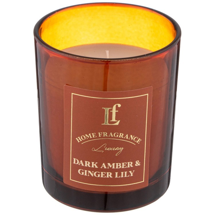 Свеча ароматизированная в стакане "dark amber & ginger lily" 6*7,5 см Lefard (625-116)