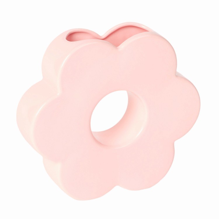 Ваза для цветов daisy, 20 см, розовая (75940)
