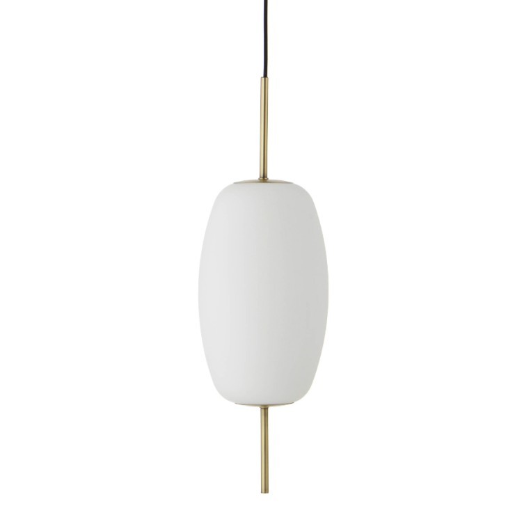 Лампа подвесная silk, 62хD20 см, белое опаловое стекло (68014)