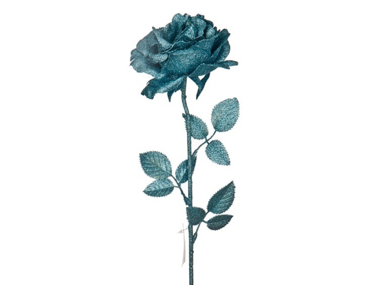 Изделие декоративное "роза" длина=68 см. голубой без упаковки Lefard (241-1629)
