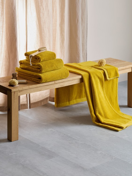 Полотенце для лица цвета охры из коллекции essential, 30х30 см (80174)