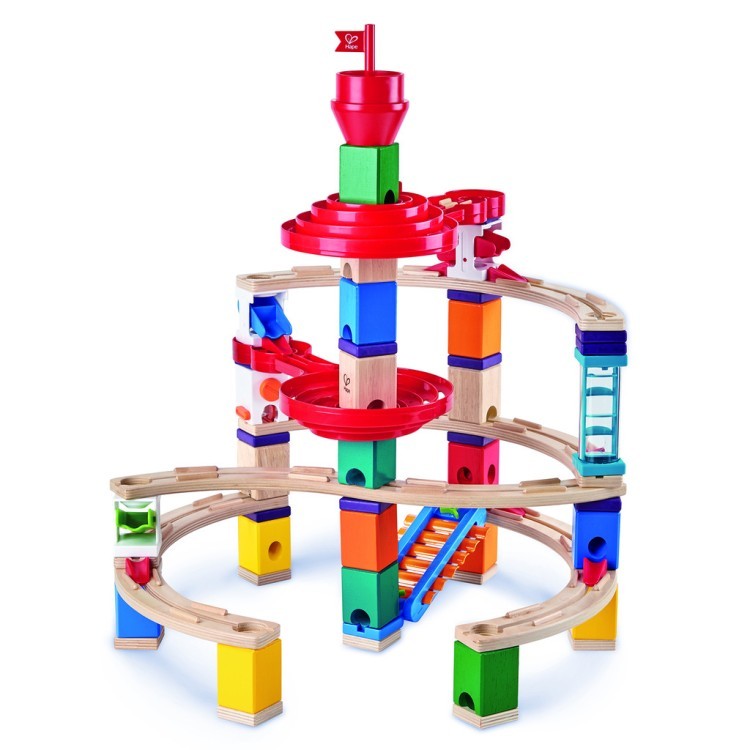 Деревянный конструктор лабиринт для детей "Супер спираль" с шариком и ксилофоном (E6024_HP)