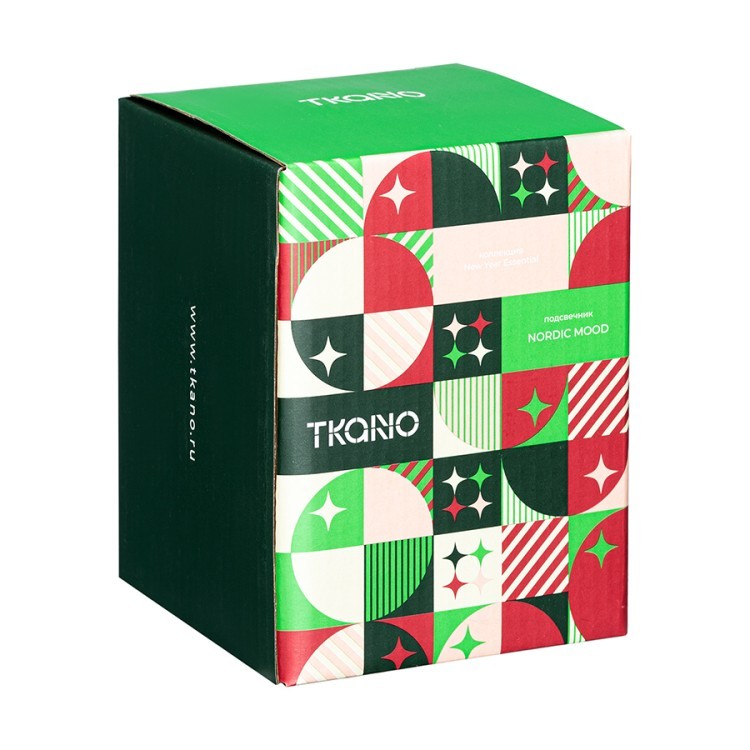 Подсвечник nordic mood зеленого цвета из коллекции new year essential, 13 см (78344) Подсвечник nordic mood зеленого цвета из коллекции new year essential, 13 см (78344)
