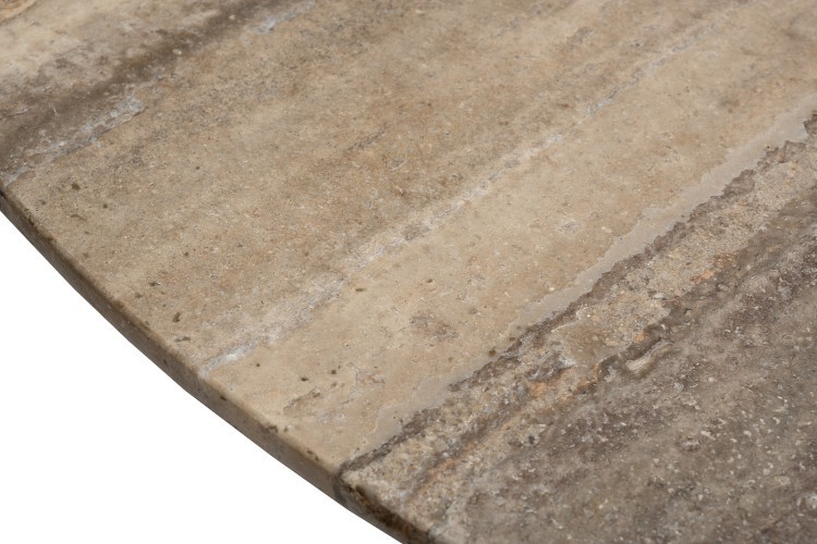 Стол обеденный d150*76см каменная столешница, шпон (TT-00012992)