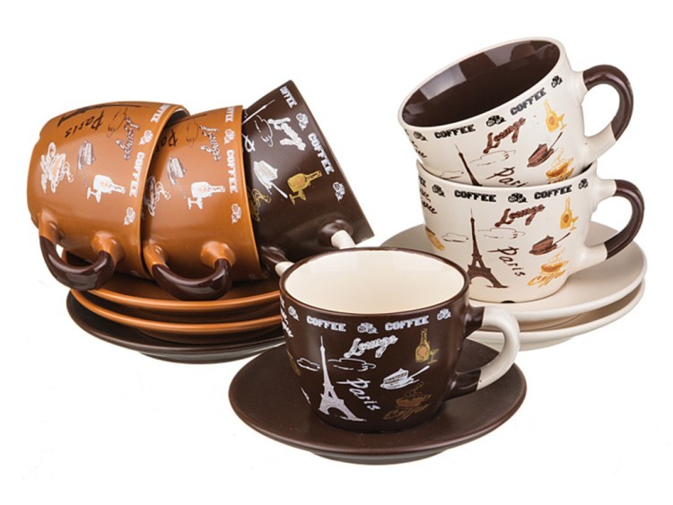 Чайный набор на 6 персон 12 пр. 250 мл.высота=7 см. Lefard (756-100)