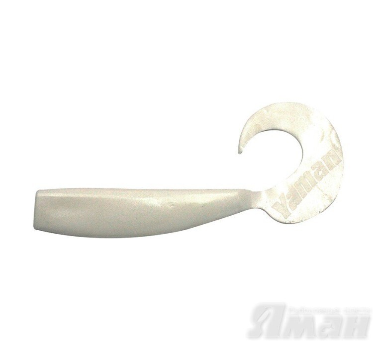 Твистер Yaman Lazy Tail Shad, 7" цвет 01 - White, 3 шт Y-LTS7-01 (74225)