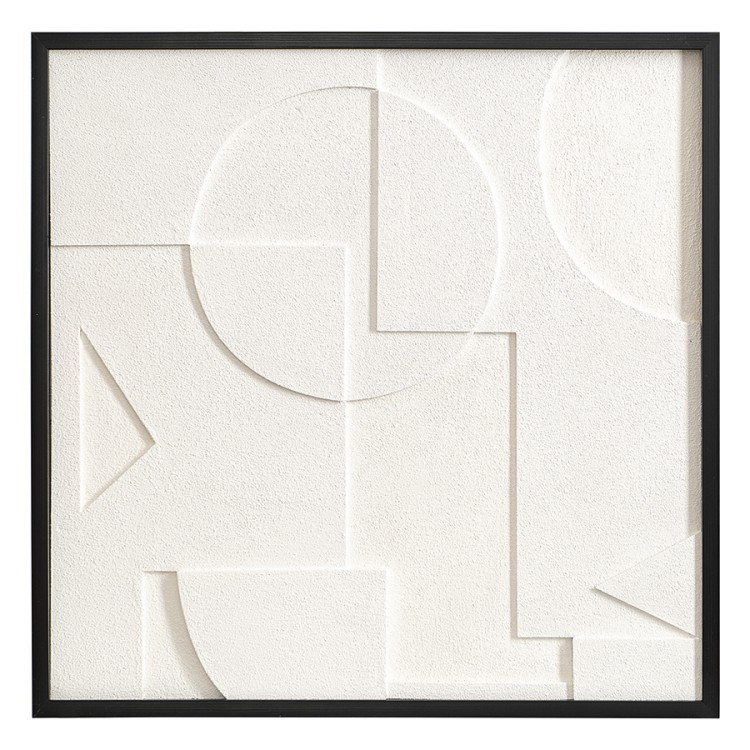 Панно декоративное с эффектом 3d minimalism, с черной рамой, 60х60 см (76496)